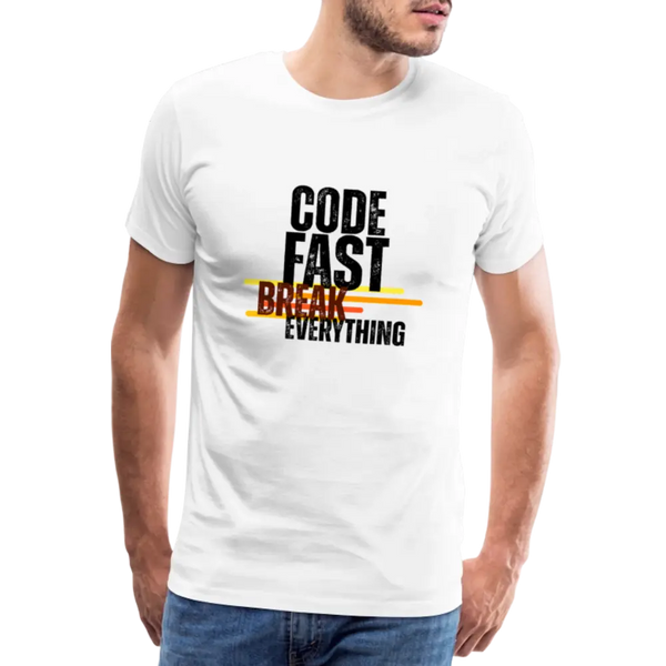 Take a Break – Retro IT T-Shirt für Programmierer mit Pause-Verstand - Weiß
