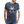 Before the Cloud, There Was Me – Retro-T-Shirt mit Diskette & Spruch - Blau meliert