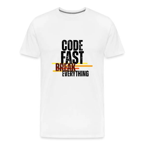 Take a Break – Retro IT T-Shirt für Programmierer mit Pause-Verstand - Weiß