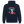 Kontrast-Hoodie - Navy/Rot