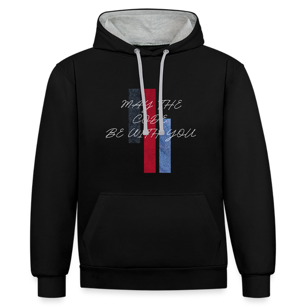 May the Code Be with You – Der epische IT-Hoodie für galaktische Programmierpower! - Schwarz/Grau meliert